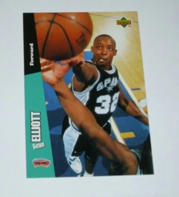 Upper Deck Folz Minis Card Basketball 1997 Sean Elliott Spurs NBA #30 Rare Card - Image 1 of 2