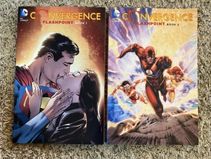 Convergence Flashpoint TPB Set Vol 1 2 Superman Liga de la Justicia Harley Quinn Atom - Imagen 1 de 12