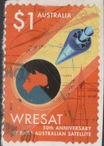 2017 Launch of WRESAT Satellite- used $1 stamp on paper - Picture 1 of 1