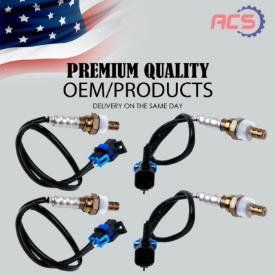 4 sensores de oxígeno O2 aguas arriba y aguas abajo OEM para Chevy Silverado 1500 GMC Yukon Foto 1 de 4