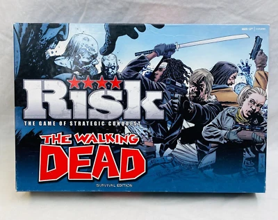 Risk The Walking Dead Board Game Survival Edition USAopoly Hasbro 2013 VG/EX - Image 1 of 4
