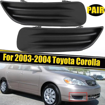 2x Cubierta de bisel de luz antiniebla para parachoques delantero Toyota Corolla 2003 2004 5212802060 Foto 1 de 4