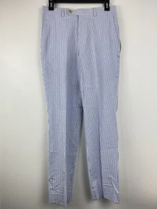 Class Club size 16 Boys Blue White Striped Stretch Modern Fit Pants NWT - Picture 1 of 7