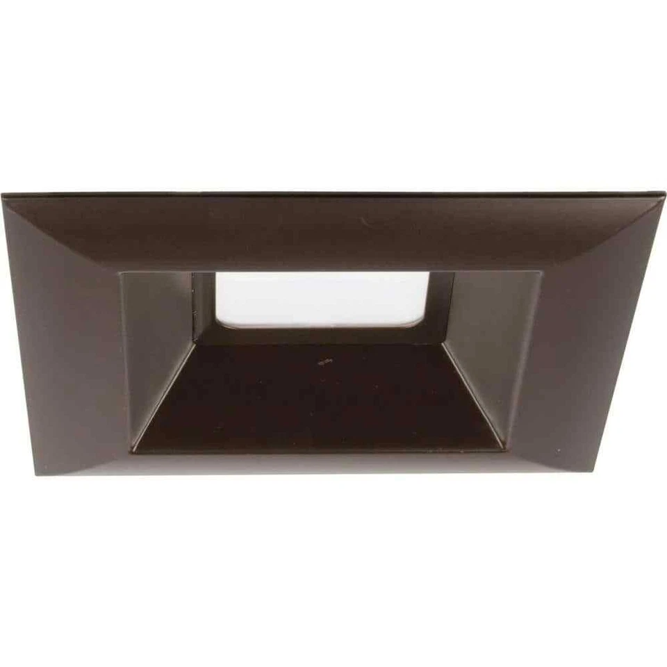 Progress Lighting Retrofit Square 6 in. Antique Bronze LED Recessed Trim - Image 1 of 4