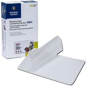 Bolsas laminadoras para tarjetas de visita Business Source 20861 5 mil 2,25x3,75 caja de 100 - Imagen 1 de 3