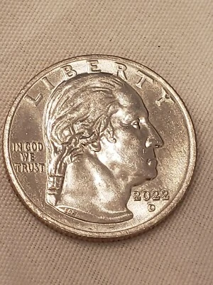 Washington ERROR Quarter 2022 D In "COD" We Trust- Drooling-Facing Right. L@@K - Image 1 of 4