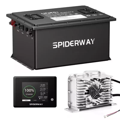 24V(25.6V) 105Ah LiFePO4 Lithium Battery for Genie Skyjack JLG Boom Scissor Lift - Image 1 of 4