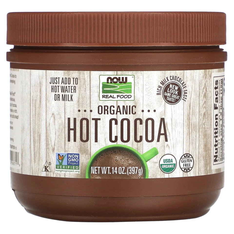 Cacao caliente orgánico, 14 oz (397 g) Foto 1 de 2