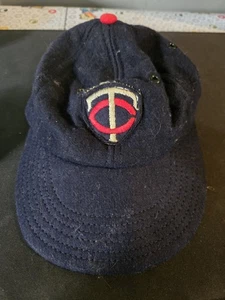 Vintage 1960s Minnesota Twins Youth Ball Cap Baseball Boys Large 40% Wool Hat - Bild 1 von 4