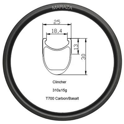 20er 406 25 мм ширина BMX складной велосипед углерода обод клинчер 24-36 отверстий кольцо  - Изображение 1 из 4