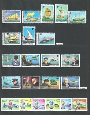 SELLOS DE MALDIVAS MNH - 3 juegos completos con altos valores - lote único - ¡Echa un vistazo! Foto 1 de 4