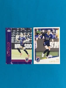 Lote de tarjetas de fútbol Rose Lavelle Parkside 2021 inserción vintage + reinado base 2023 - Imagen 1 de 2