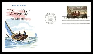 Mayfairstamps US FDC 1962 Painting Men in Sailboat Winslow Homer First Day Cover - Picture 1 of 2