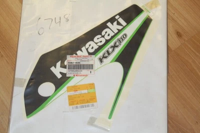 NEW 56067-0346 Kawasaki PATTERN SHROUD RH 2006 KLX®110 Decal - Image 1 of 2