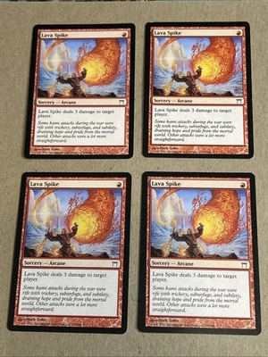 MTG 4X Lava Spike X4 Champions of Kamigawa - Image 1 of 4