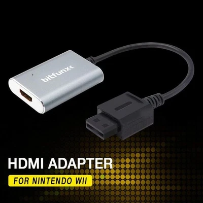 Bitfunx HDMI Adapter 480i 480p 576i Plug For Nintendo Wii NTSC PAL Console - Image 1 of 3