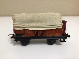 Trix Express H0 2071 offener Güterwagen mit Plane Halle DB blech/ braun ohne OVP - Bild 1 von 13