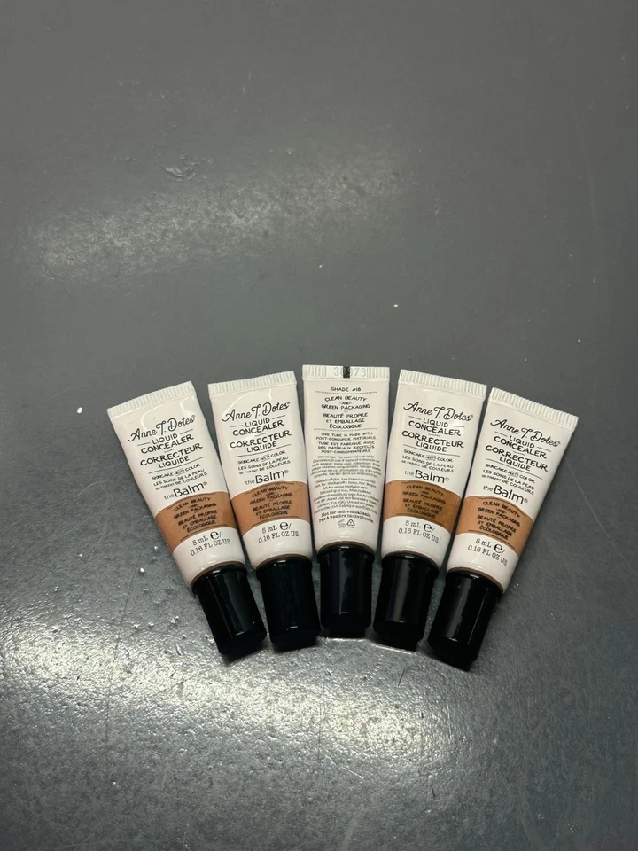 5x theBalm The Balm Ann T. Dotes Liquid Concealer Light #18  5ml/.16oz each - Image 1 of 1