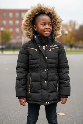 Chaqueta con Capucha Baby Phat Y2K Años 2000 Piel Sintética Talla Niñas 4T  Foto 1 de 4