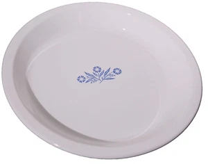 Vintage CorningWare Pie Plate 9 Inch P-309 Blue Cornflower USA - Picture 1 of 11