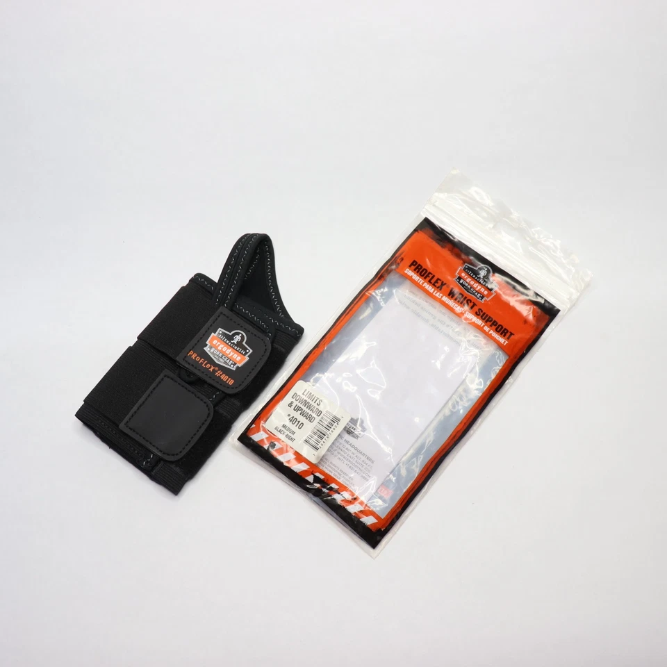 Ergodyne ProFlex Double-Strap Right Wrist Support Large Black 4010  - Image 1 of 4