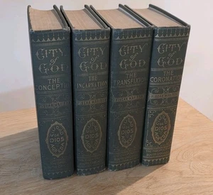 Mystische Stadt Gottes - 4 Bände Set - 1902 Original Übersetzung antike Bücher - Bild 1 von 1