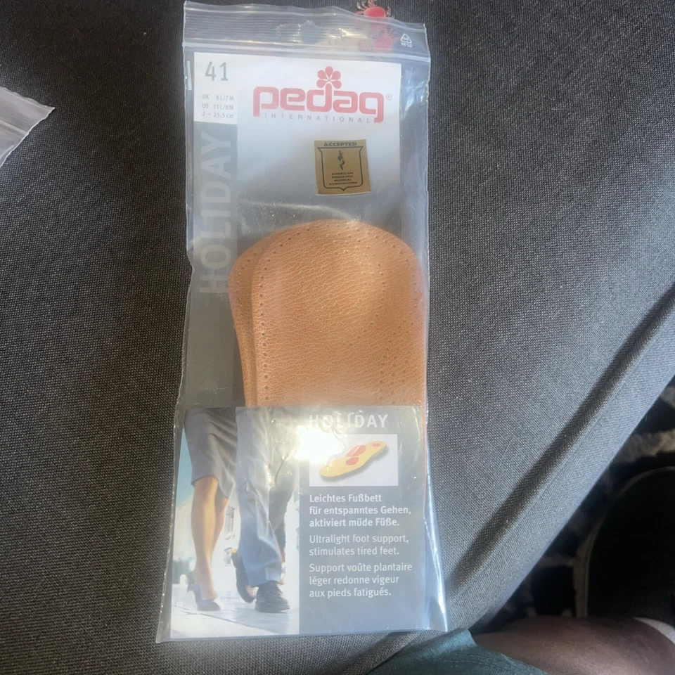 Plantilla ortopédica Pedag Holiday 17992, cuero, arco plantar y soporte metatarsiano Foto 1 de 2