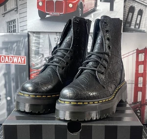 Botas Dr Martens x Wednesday Jadon EE. UU. Nappa Lux negra talla 9 para mujer NUEVO - Imagen 1 de 10