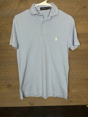 POLO RALPH LAUREN Men's S/S Stripes, BLUE/WHITE, Size Small - Image 1 of 4