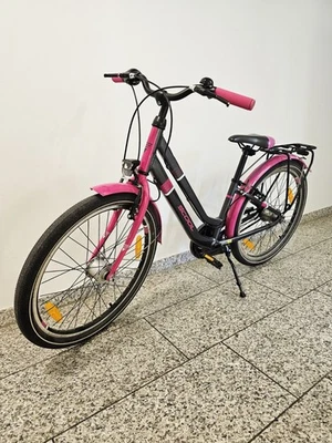 Kinder City Fahrrad 24 Zoll, Mädchen, 7-Gang, Licht, StVO - Bild 1 von 4