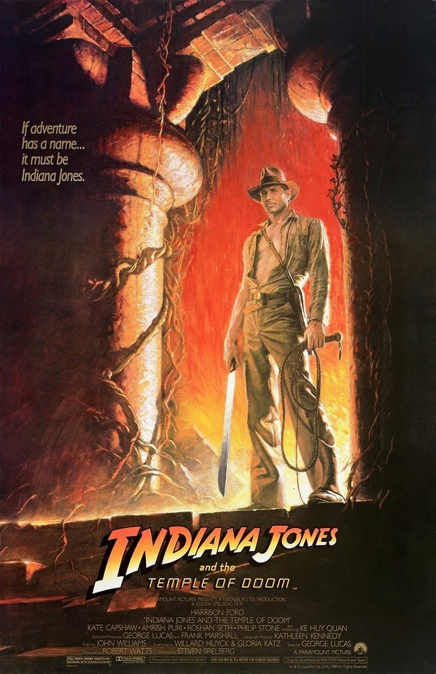 Indiana Jones and the Temple Of Doom movie poster (b) : 11 x 17 inches