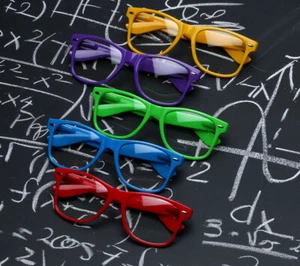 Men Women Non Prescription Clear Lens Face UV Glasses Retro Vintage Nerd Hipster - Picture 1 of 15