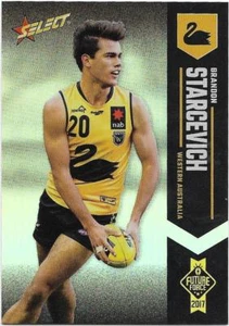 2017 Future Force Silver Rainbow Parallel (99) Brandon STARCEVICH Brisbane - Picture 1 of 1