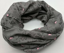 großer RETRO Schal Blumen XXL Loopschal 180x90cm Schlauchschal gemustert