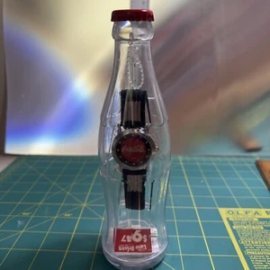 2002 Coca-Cola Watch In Clear Plastic Bottle Sealed - Picture 1 of 9