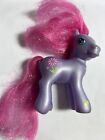 Petal Blossom My Little Pony Figure Purple Glitter G3 2002 MLP Hasbro Pink Hair