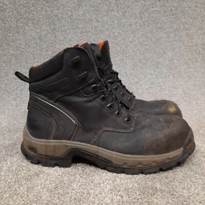 Timberland Pro Stockdale 6" Alloy Toe EH Work Boots Men 11 M Black Leather 1064A - Picture 1 of 11