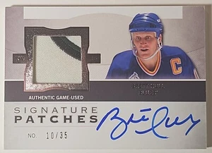 BRETT HULL 2012-13 Upper Deck UD The Cup Signature Patches SP-HU 3 Clr Auto /35 - Picture 1 of 2