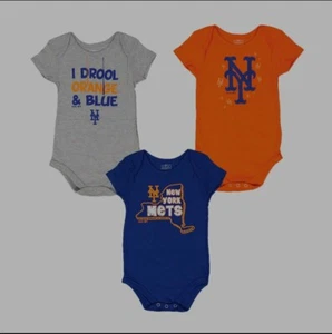 MLB - Kids' (Infant) New York Mets 3 Pack Creeper 18-24 MONTHS - Imagen 1 de 1