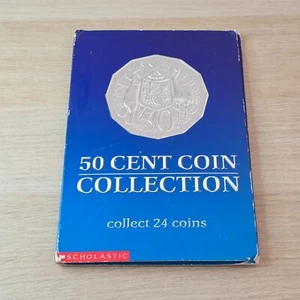 Scholastic 50 Cent Coin Collection Book Complete 24 Coins Australia - Picture 1 of 13