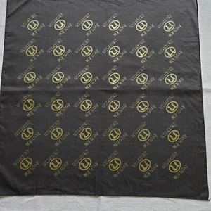 Usher Merch My Way Bandana Smoky Black Gold Glitter Logo Print 20"x20" Rare - Picture 1 of 8