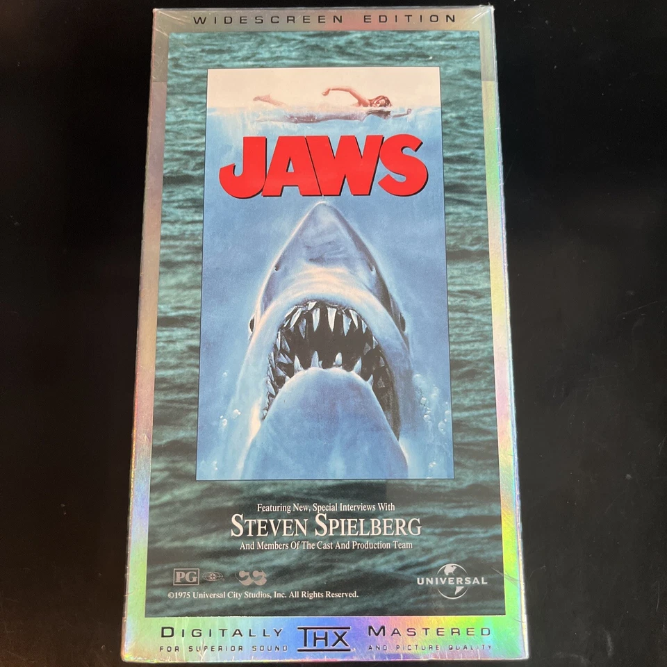 Jaws Vhs Sealed Universal Watermark Widescreen Edition - Image 1 of 4