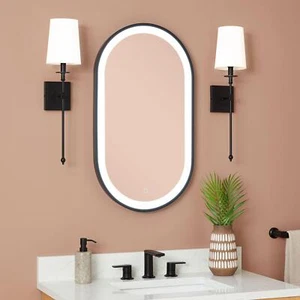 Signature Hardware 485302 Faysel 18" W x 32" H Transitional Oval Framed Bathroom - Picture 1 of 3