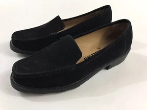 Cobbie Cuddlers womens black suede loafers size 8.5 slip on low heel Comfort - Picture 1 of 10