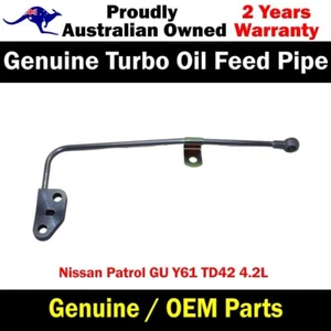 Genuine Turbo Charger Oil Feed Pipe For Nissan Patrol GU Y61 TD42 4.2L - Picture 1 of 8