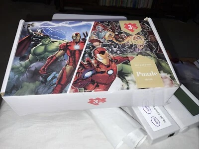 Avengers Marvel 2 100 PC. Puzzles In Box 16.2X10.6 Each. 3+ Years Big PCS New - Image 1 of 4