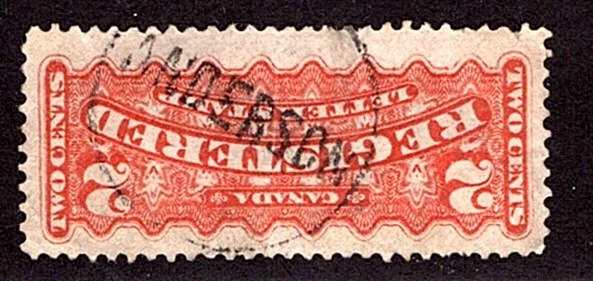 F1, 2c, registro, Canadá, p12, naranja, usado, ANDERSON in a Circle, SOTN Foto 1 de 1