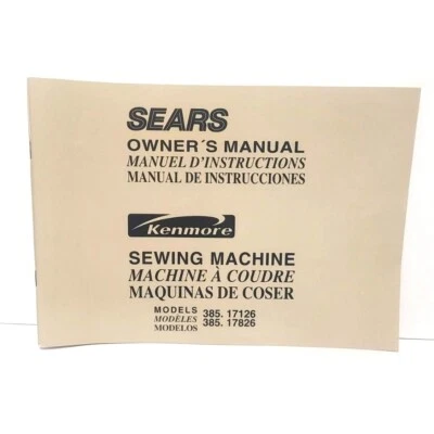 Vtg Sewing Machine MANUAL Only Kenmore SEARS 385 Model Book + Set up Sheet - Image 1 of 4