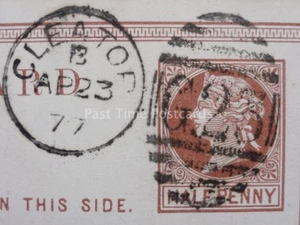 Papelería postal Cumbria: CLEATOR DÚPLEX (G23) 1877 Queen Victoria 1/2d PP - Imagen 1 de 3