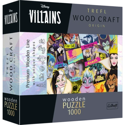 Trefl 20167 Wood Craft Villains Wiedersehen 1000 Teile Holzpuzzle - Bild 1 von 4